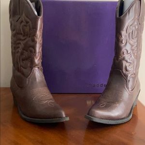 Madden girl brown cowboy boots